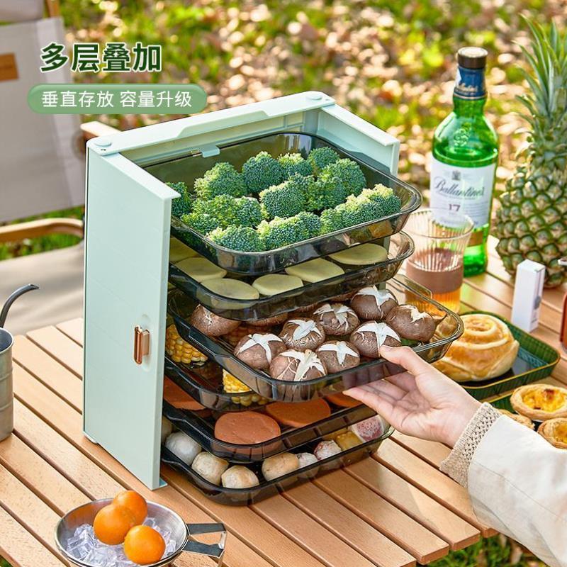 户外餐具露营折叠便携式备餐盘可折叠旅行野炊火锅盘野餐配菜神器