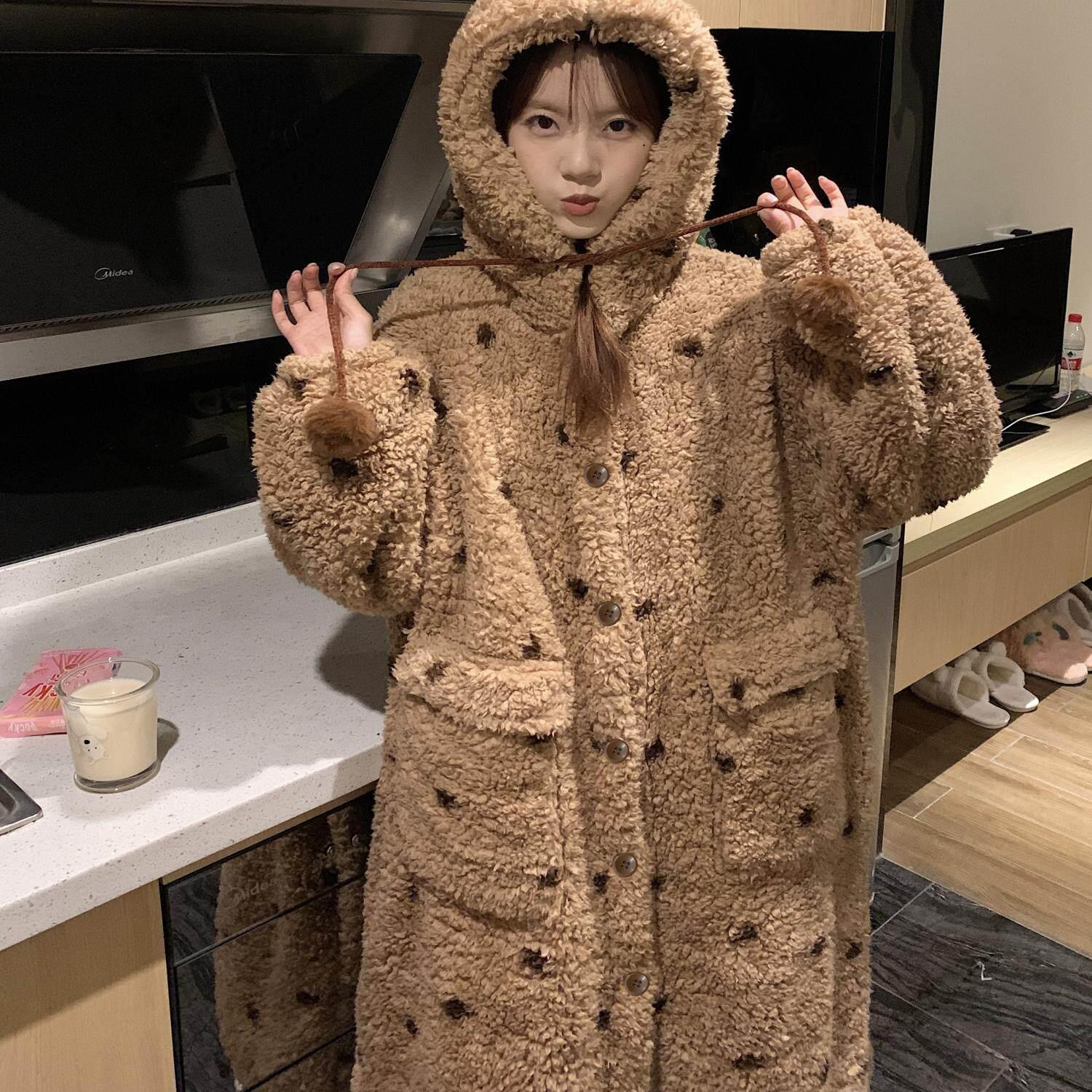 大码珊瑚绒睡袍女秋冬季长袍2026新款加绒加厚睡衣冬天家居服套装