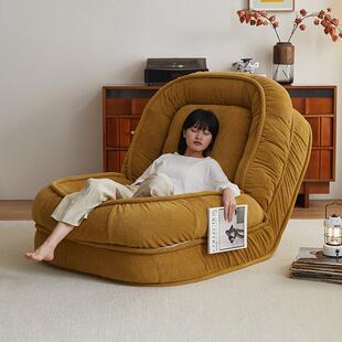 可折叠懒人沙发椅可躺可睡人类狗窝沙发床客厅阳台超大休闲 榻榻