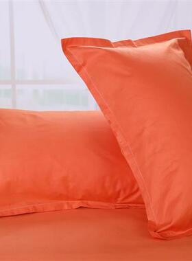 纯蓝色纯棉加厚枕头套男 枕套单个学生宿舍信封式全棉枕套40x60cm