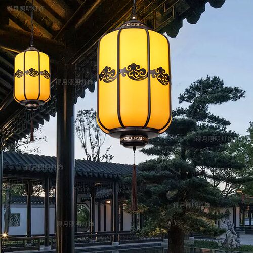 中式户外吊灯大门屋檐民宿庭院灯古建筑宫廷长廊室外凉亭中山灯具