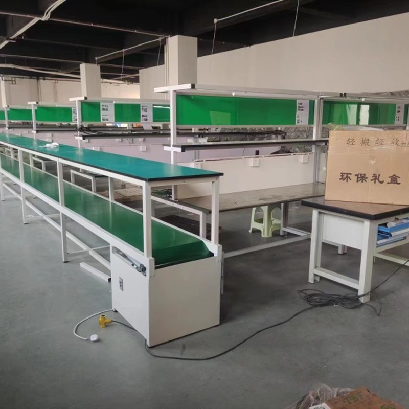 自动流水线输送带传送带皮带生产组装线输送机操作台防静电工作台