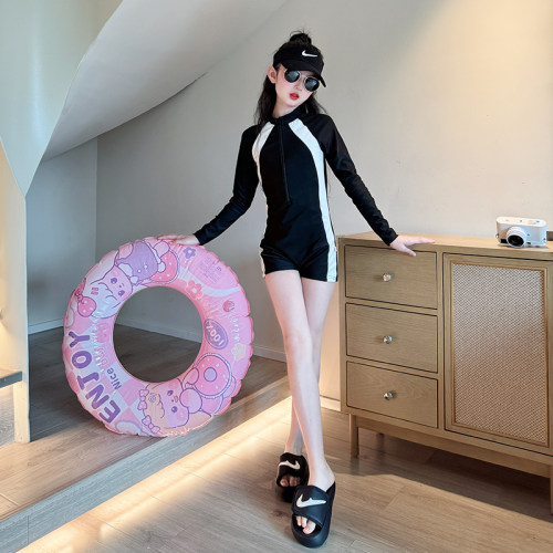 女童泳衣夏季2024新款儿童专业训练游泳衣女大童夏装高级感泳装
