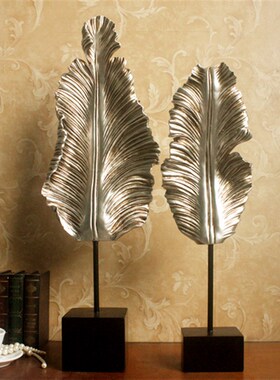 欧式复古芭蕉树叶家居摆件家居饰品客厅电K视柜办公叶子装饰品摆