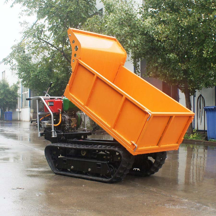 履带式遥控搬运车 手扶山地果园搬运车 爬山性能好多用途拉运车