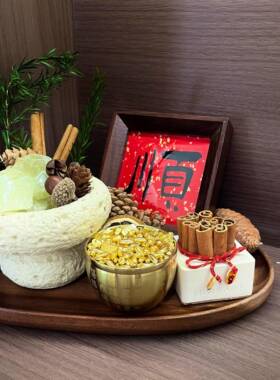 招财桌面摆件客厅玄关家居摆件聚宝盆房间装饰品乔迁新居改造物件