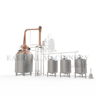 铜蒸馏系可定制蒸馏器 酿酒设备 5000L壶式 蒸馏系统铜精馏设备