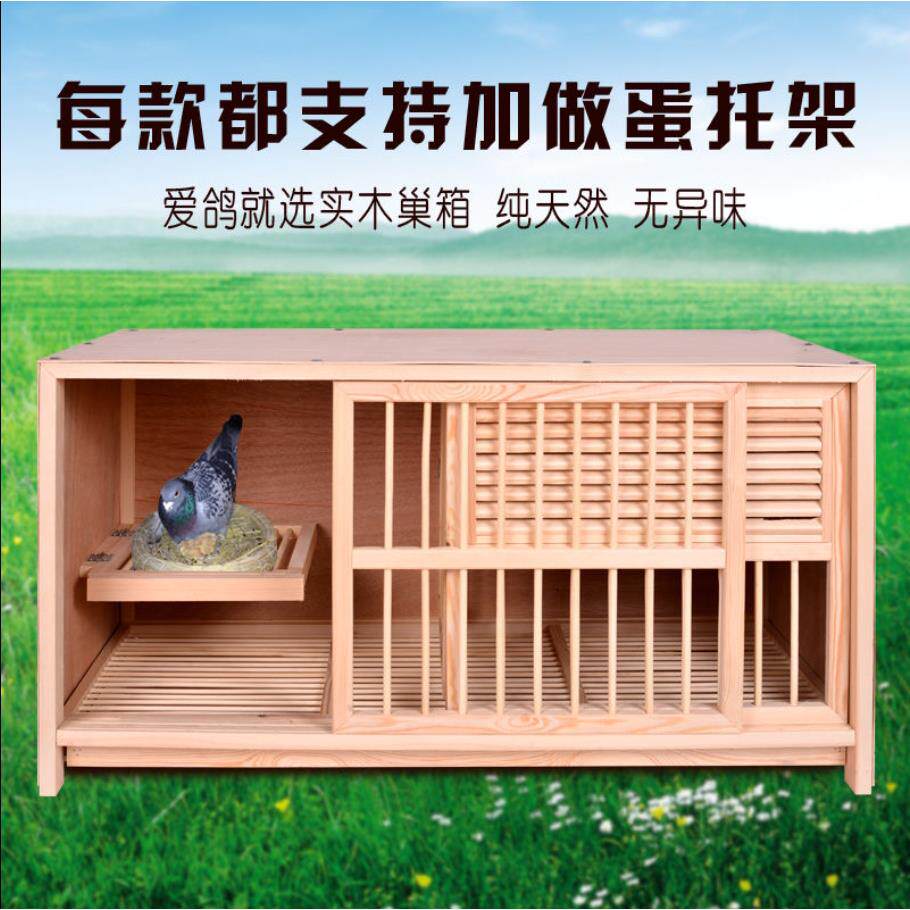 鸽子信鸽巢箱配对笼赛鸽配对巢箱实木鸽子笼鸽具木质笼子八哥鹦鹉