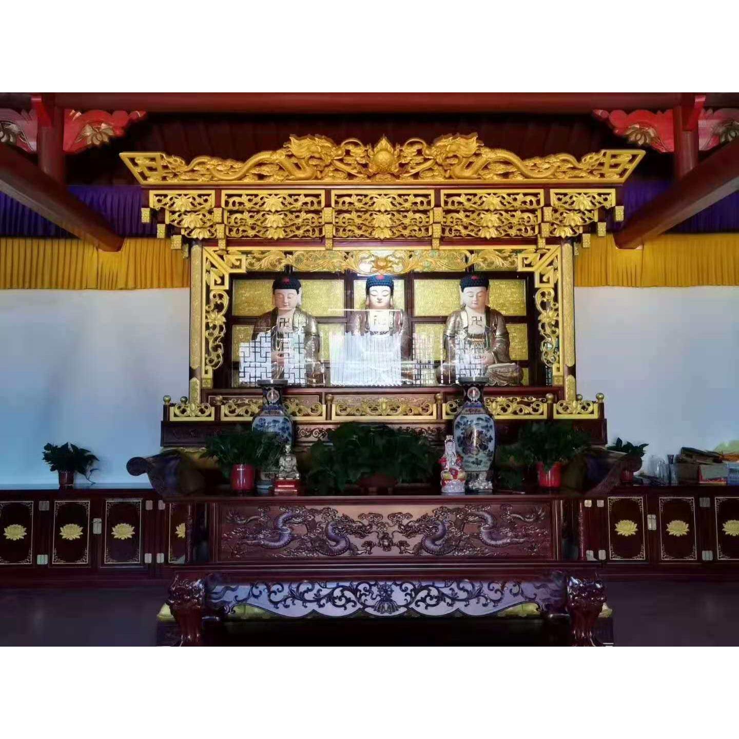 实木案台供桌香樟木神柜翘头案神楼佛台供奉贡桌实木神龛佛龛定制图片