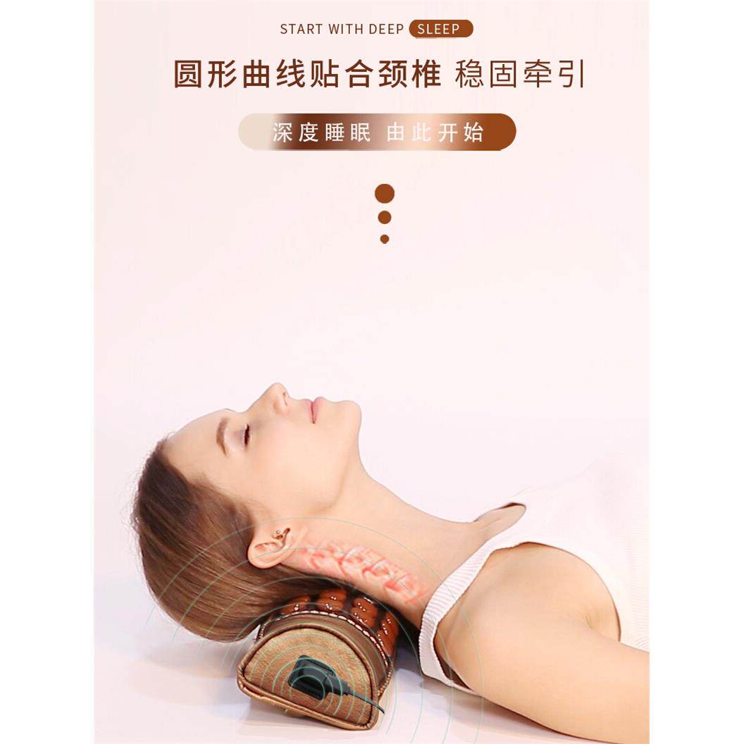 电热颈椎枕半圆柱形硬枕头决明子荞麦凉枕糖果加热护颈枕家用冬季