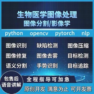Python代編程醫(yī)學(xué)圖像分割視覺深度學(xué)習(xí)語義分割目標(biāo)檢測圖像分類
