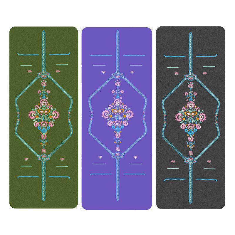 瑜珈垫2025新款专业防滑磨砂天然橡胶瑜珈垫专业防滑减震