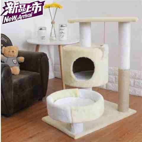 。猫a架猫爬架小型四季攀爬架宠物用品多层架子挂架厚实猫爪宽敞