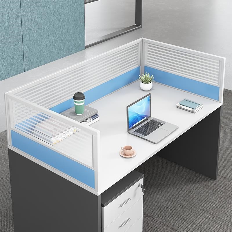 办公桌桌面屏风挡板防掉落玻璃y围挡隔断K工位电脑桌侧面分隔板定