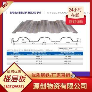 厂家镀锌楼承板压型瓦楞板钢结构免浇筑楼层板0.6mm0.8mm1.0mm1.2
