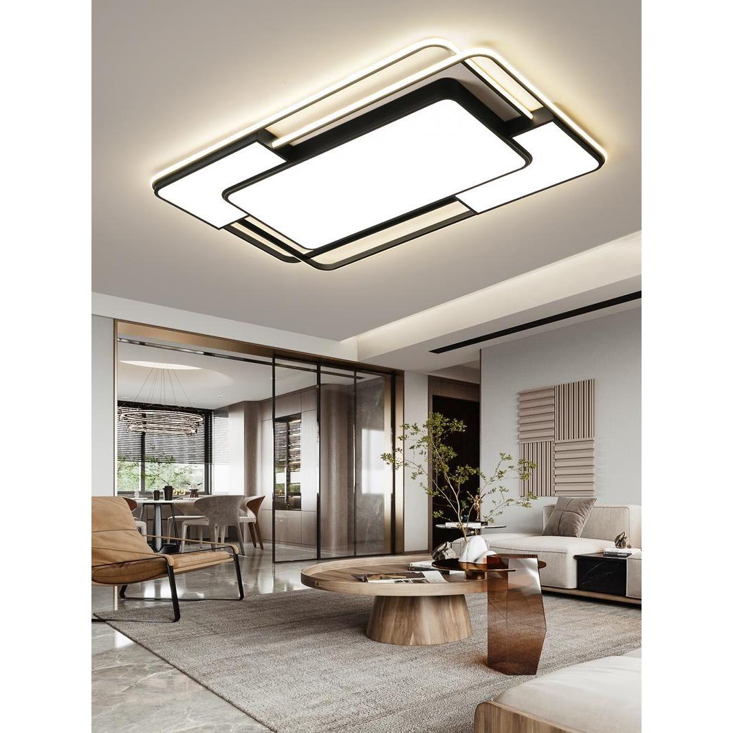 客厅灯现代简约大气led吸顶灯卧室主灯2025新款中山灯具全屋套餐