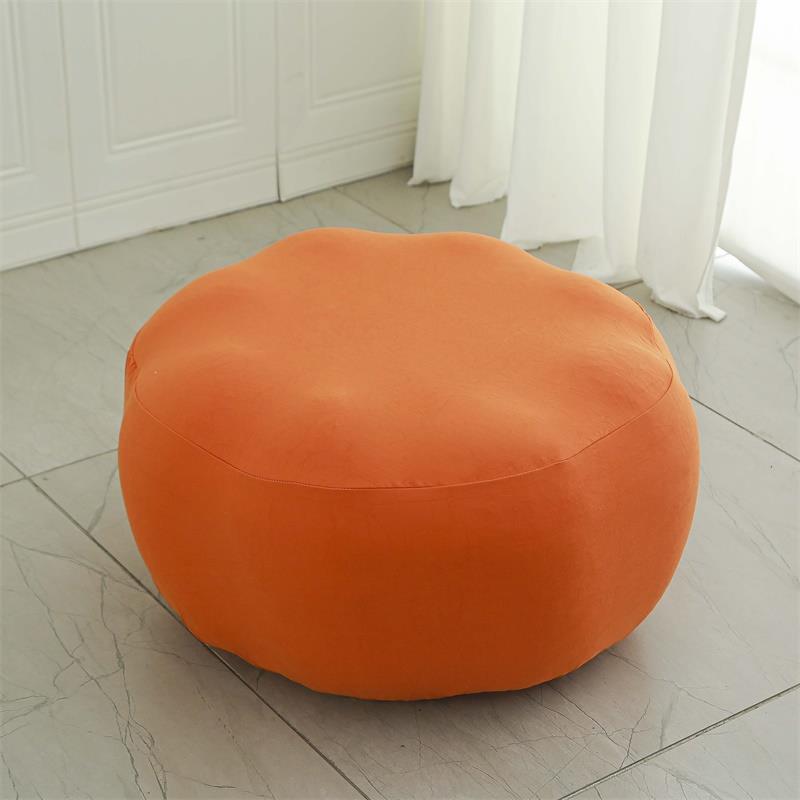 南瓜圆形脚踏套罩通用懒人蒲团坐墩榻榻米盖布防污垫巾沙发单人套