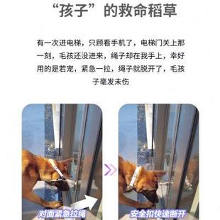 若宠紧急脱险牵引绳自动脱扣牵狗遛狗链大中小型犬宠物狗狗牵引绳