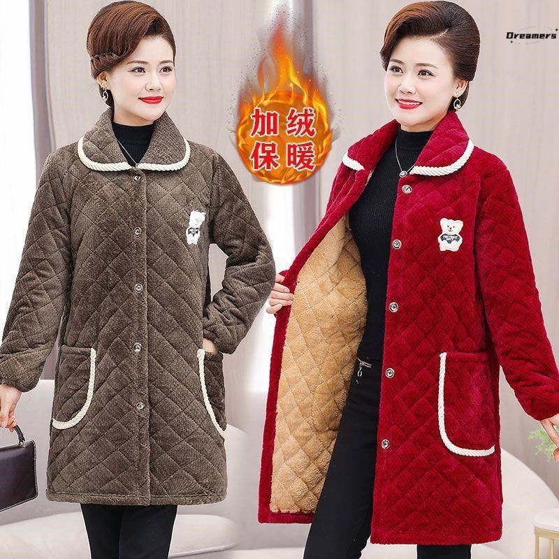 加绒加厚中长款棉衣外套冬装保暖过膝棉服妈妈棉袄女装大码厂家,童装/婴儿装/亲子装,反穿衣/罩衣,淘宝优惠券,粉丝福利购,淘宝优惠卷