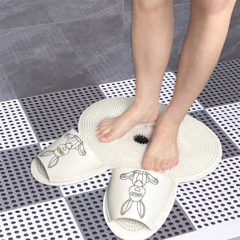 兔兔硅胶按摩脚垫浴室垫子懒人搓脚神器洗脚去死皮淋浴房家用防滑,家庭/个人清洁工具,地垫,淘宝优惠券,粉丝福利购,淘宝优惠卷