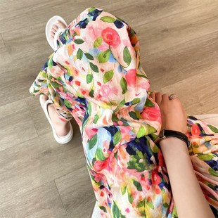 居家可外穿人造棉裤 棉绸睡裤 网红爆款 棉绸阔腿裤 子加大 女士薄款