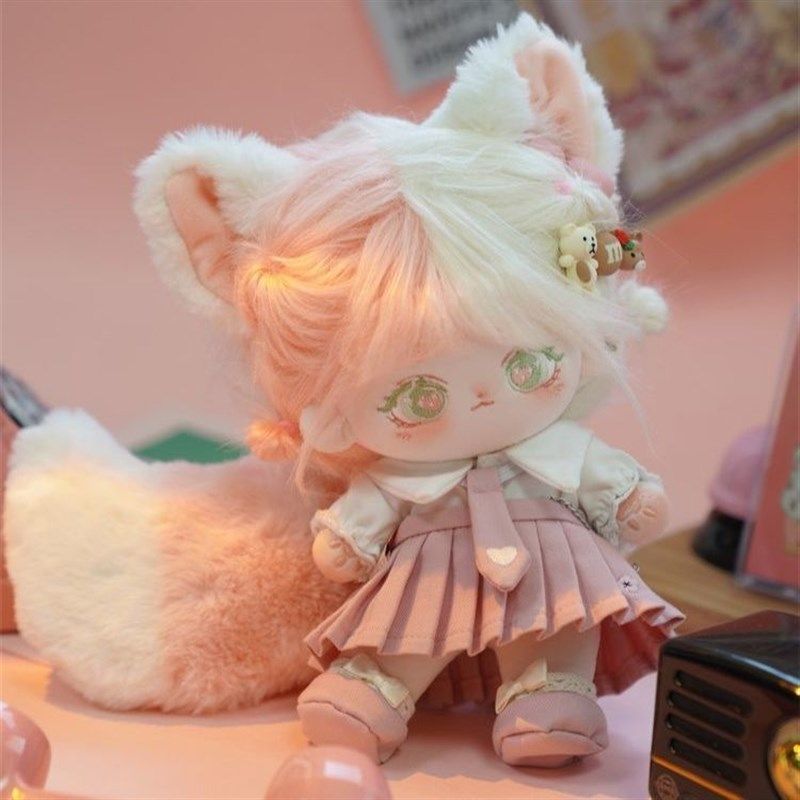 半糖20cm棉花娃娃毛绒公仔换装人形玩偶超萌可爱女生新年礼物,模玩/动漫/周边/娃圈三坑/桌游,棉花娃娃/毛绒玩具娃衣,淘宝优惠券,粉丝福利购,淘宝优惠卷