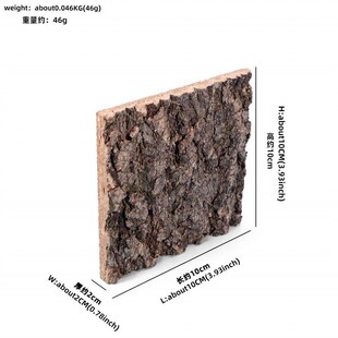 真树皮软木树皮香槟树木皮爬宠鱼缸造景树皮水族装饰贴墙面树皮