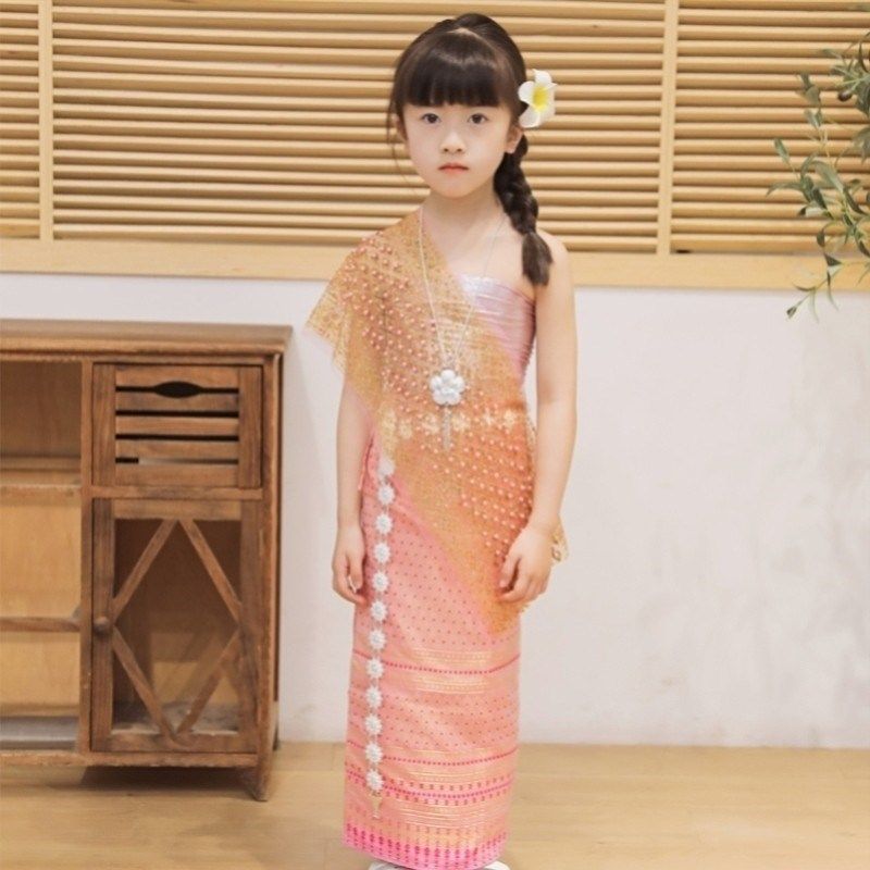 女童傣族套装儿童民族风服装西双版纳旅游裙子泼水节云南演出舞蹈,童装/婴儿装/亲子装,儿童演出服,淘宝优惠券,粉丝福利购,淘宝优惠卷