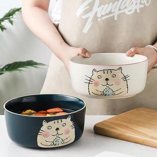 汤餐具陶瓷大碗沙 新品 汤碗家用大号陶瓷汤盆大汤碗大码 面碗日式 装