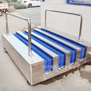 矿用无动力洗靴机井下红外线智能感应1.6 4.0m双通道不锈钢洗靴机