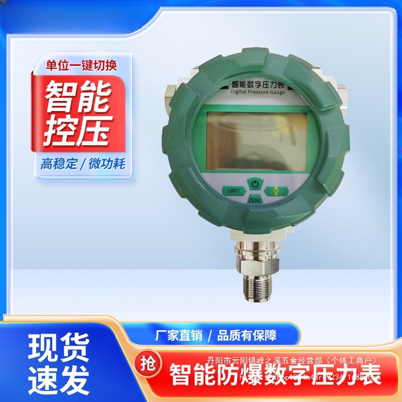 布莱迪0.4级Y-100高精度智能数字压力表不锈钢防爆数显压力明之润
