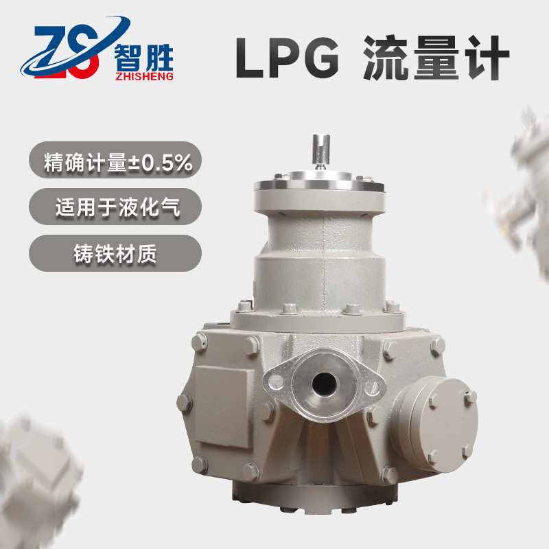 LPG液化石油气活塞流量计 法兰连接 LPG加气机配件