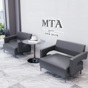 简约理发店长条沙发凳服装店门店鞋店休息区等候椅机构窄条小沙发