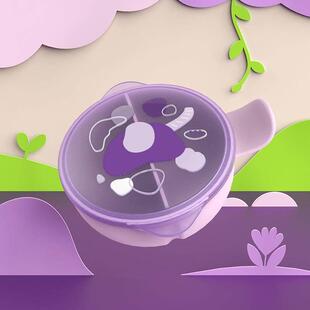 婴儿辅食研磨碗宝宝学吃饭便携碗儿童水果料理辅食工具