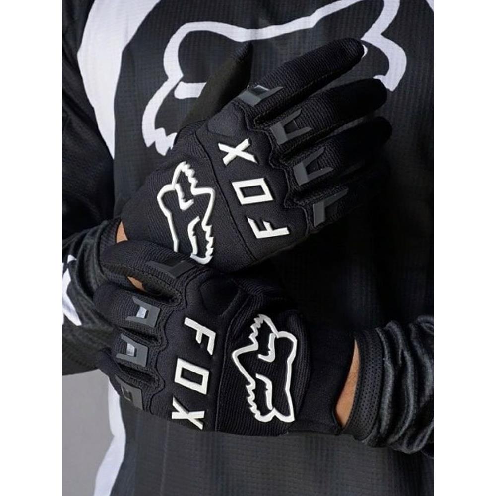 正品FOX手套越野摩托车山地骑行赛车夏季长款防摔儿童男女可触屏