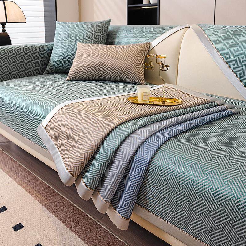 2025新款冰丝沙发垫皮轻奢凉感防滑冰藤席凉垫防猫抓盖布夏季坐垫,居家布艺,沙发垫,淘宝优惠券,粉丝福利购,淘宝优惠卷