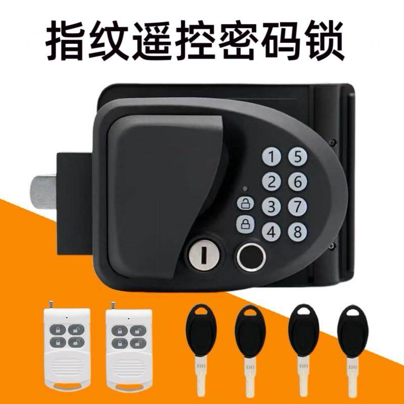 房车指纹密码锁 全顺大通依维柯拖挂背驼改装 中门车门遥控智能锁