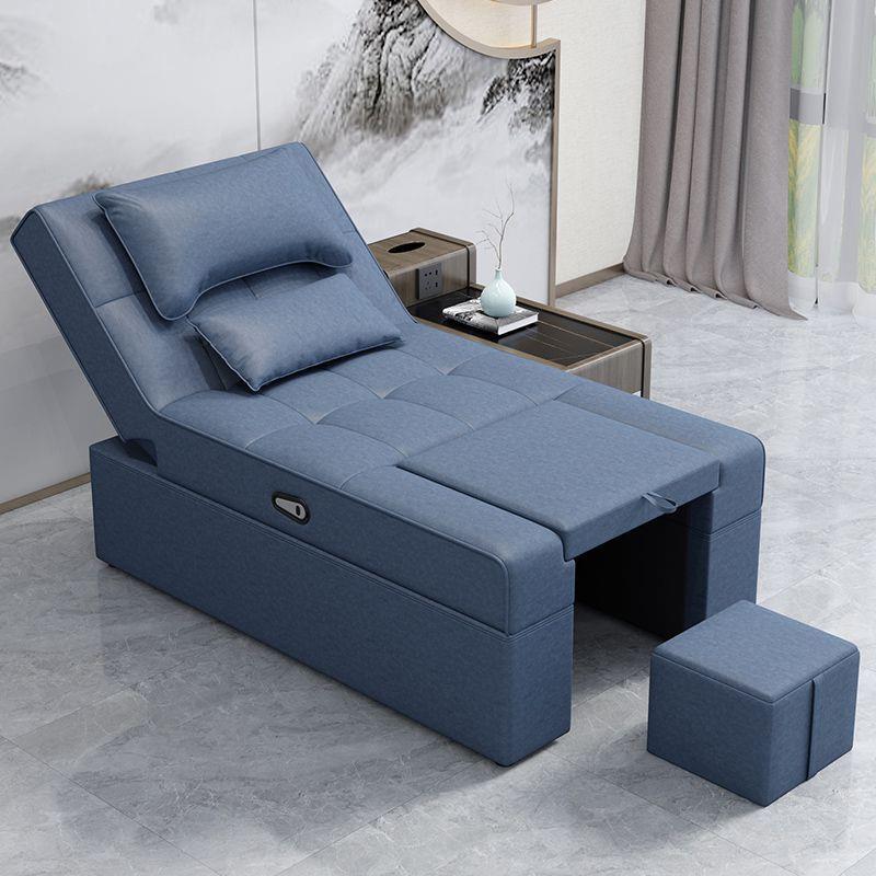 连体足疗沙发电动采耳洗脚店沐足泡脚泰式足浴按摩床spa可躺椅子