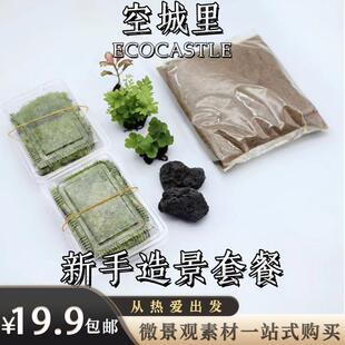 「空城里」微景观diy材料礼物苔藓微景观造景新手造景套餐材料包