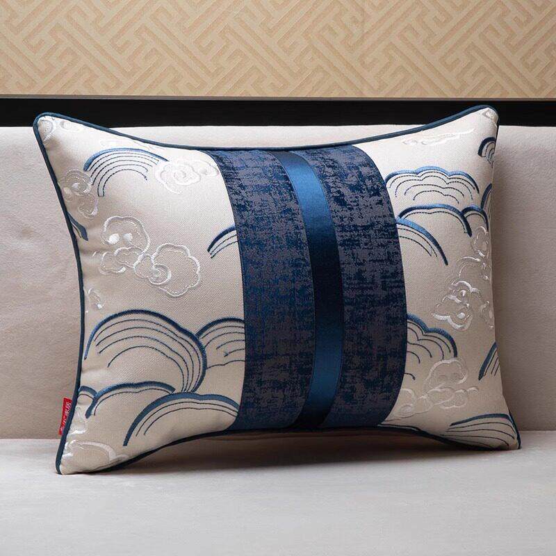 新中式抱枕沙发客厅床头靠枕套轻奢抱枕套腰枕大靠背垫中国风靠垫