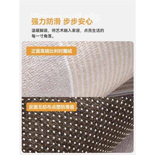 2024北欧风客厅地毯卧室茶几毯免洗家用轻奢地垫耐脏免打理房间隔