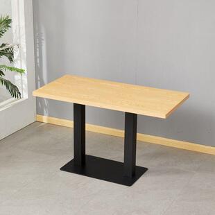 小圆方桌轻奢奶茶店咖啡厅小吃店快餐店桌椅组合饭店饭厅商用餐桌