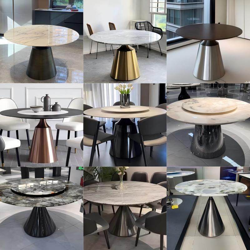 子弹头小蛮腰圆餐桌腿脚支架奢石岩板大理石不锈钢餐台脚锥形底座,商业/办公家具,台脚台架/家具支架,淘宝优惠券,粉丝福利购,淘宝优惠卷
