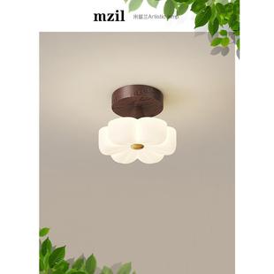 米兹兰梅花走廊灯过道灯阳台灯中世纪风格 艺术入口天花板灯胡桃色