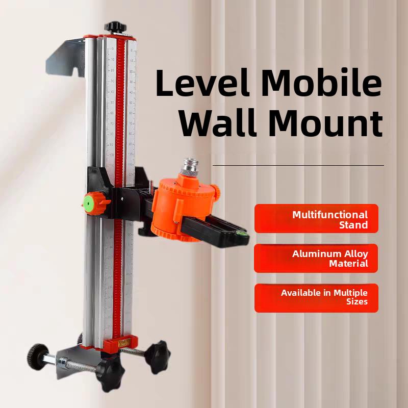 水平仪上墙支架红外线挂墙多功能云台挂架木工吊顶调节升降支撑杆