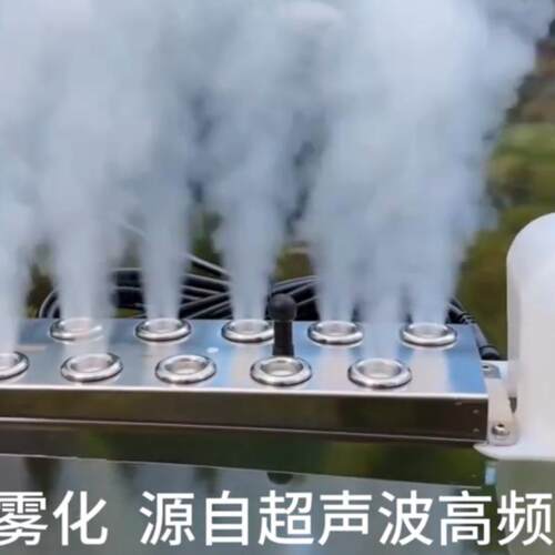 雾化器超声波造雾头十板水池喷雾假山鱼池水景加湿起雾工业景观盆