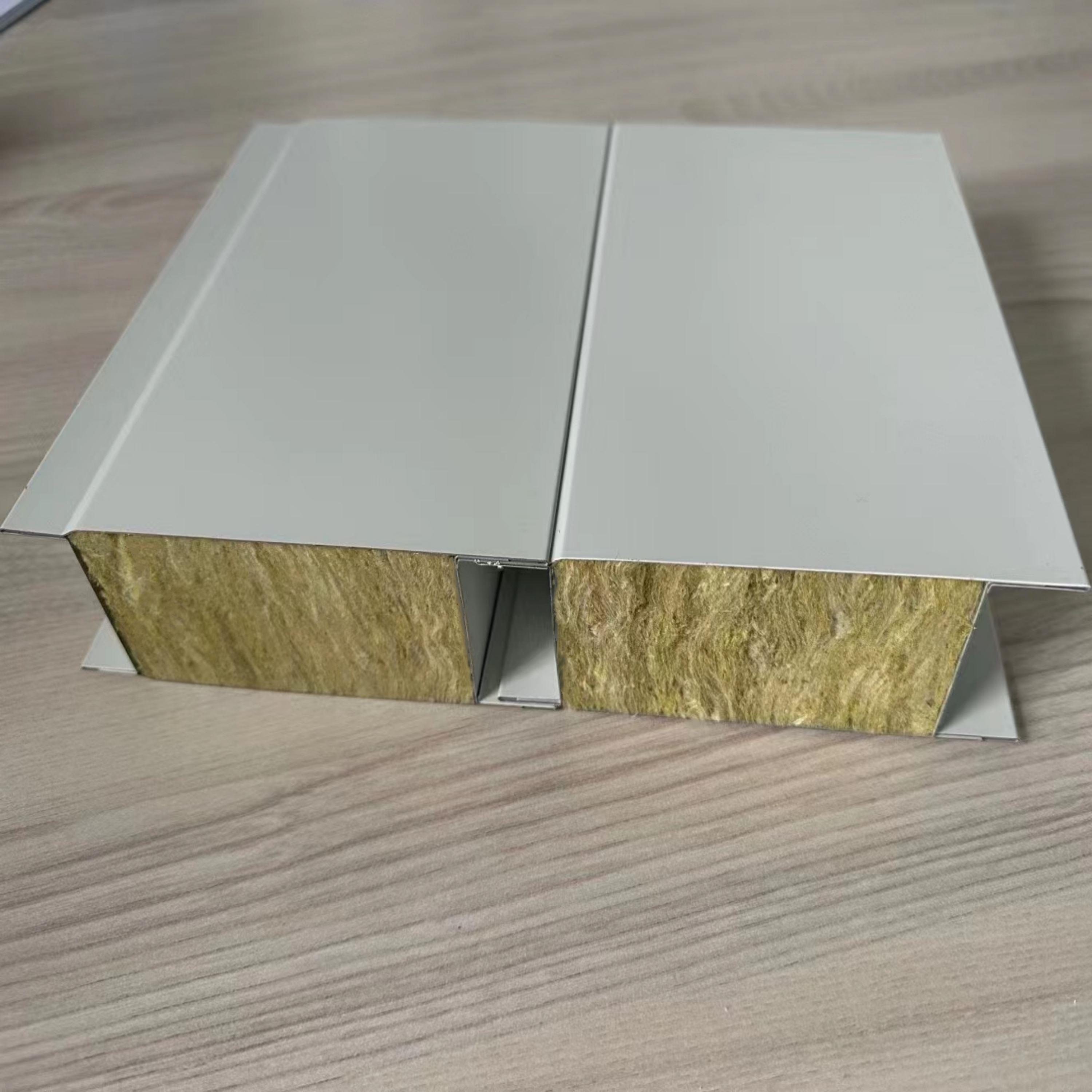 防火彩色钢瓦夹心板瓦楞板屋顶瓦墙体外保温体系