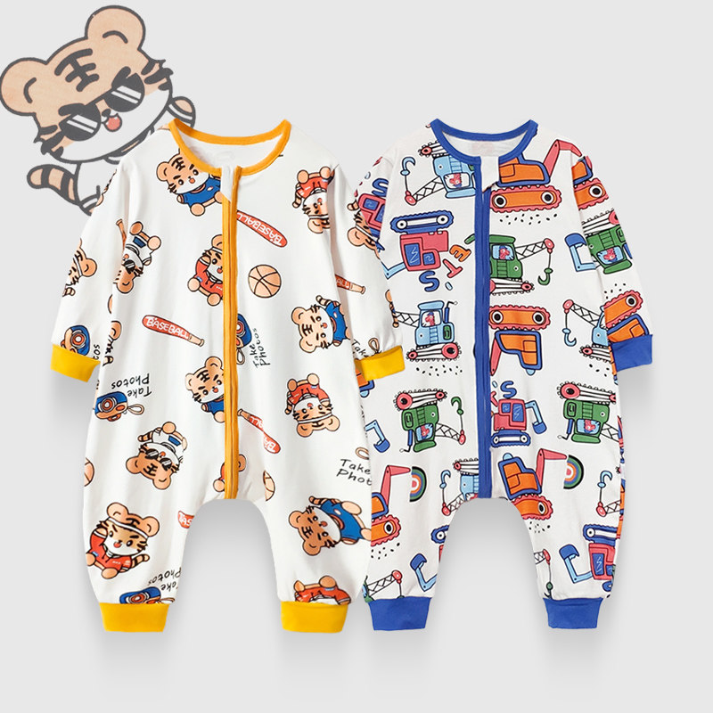 婴儿睡袋春秋季纯棉防踢被男女宝宝分腿睡衣恒温防惊跳一体式衣服,婴童用品,睡袋/防踢被,淘宝优惠券,粉丝福利购,淘宝优惠卷