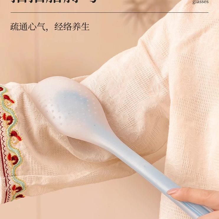 硅胶经络拍痧板敲打锤养生拍打棒按摩锤颈肩腿部捶背器保健身神器