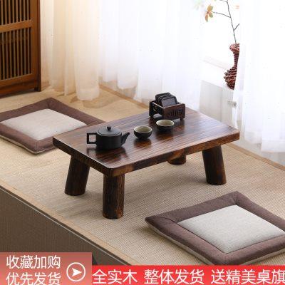 茶几桌飘窗矮桌桌子家用民宿小实木榻榻米小桌子窗台炕桌日式禅意